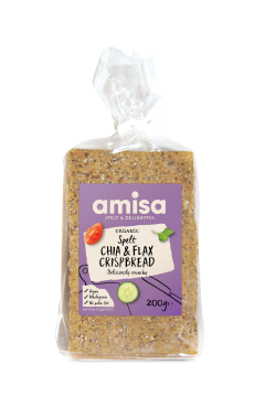 Amisa organic Spelt Chia & Flax Crispbread